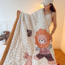 卡通可爱秋冬被幼儿园午睡棉被宝宝保暖小被子羽丝棉被芯厂家批发