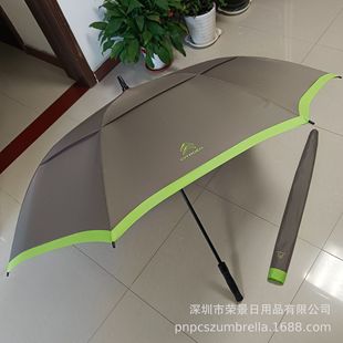 Exported to France Citroen Citroen Full Fiber Bone Double-Layer Ventilated Breathable Umbrella Automatic Golf Umbrella