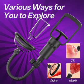 跨境爆款成人女用手动拉杆真空气泵胸部按摩成人