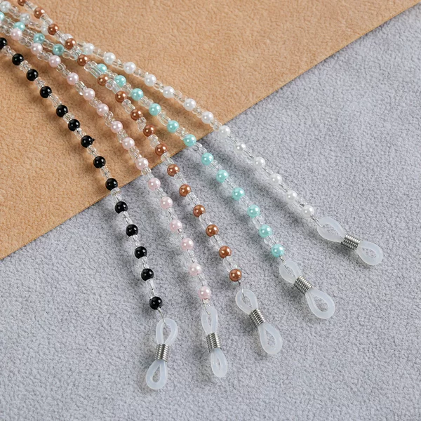 Retro Handmade Beaded Eyeglass Chain, Neck Chain, Reading Glasses with Lanyard, Simple Anti-Slip Glasses Chain