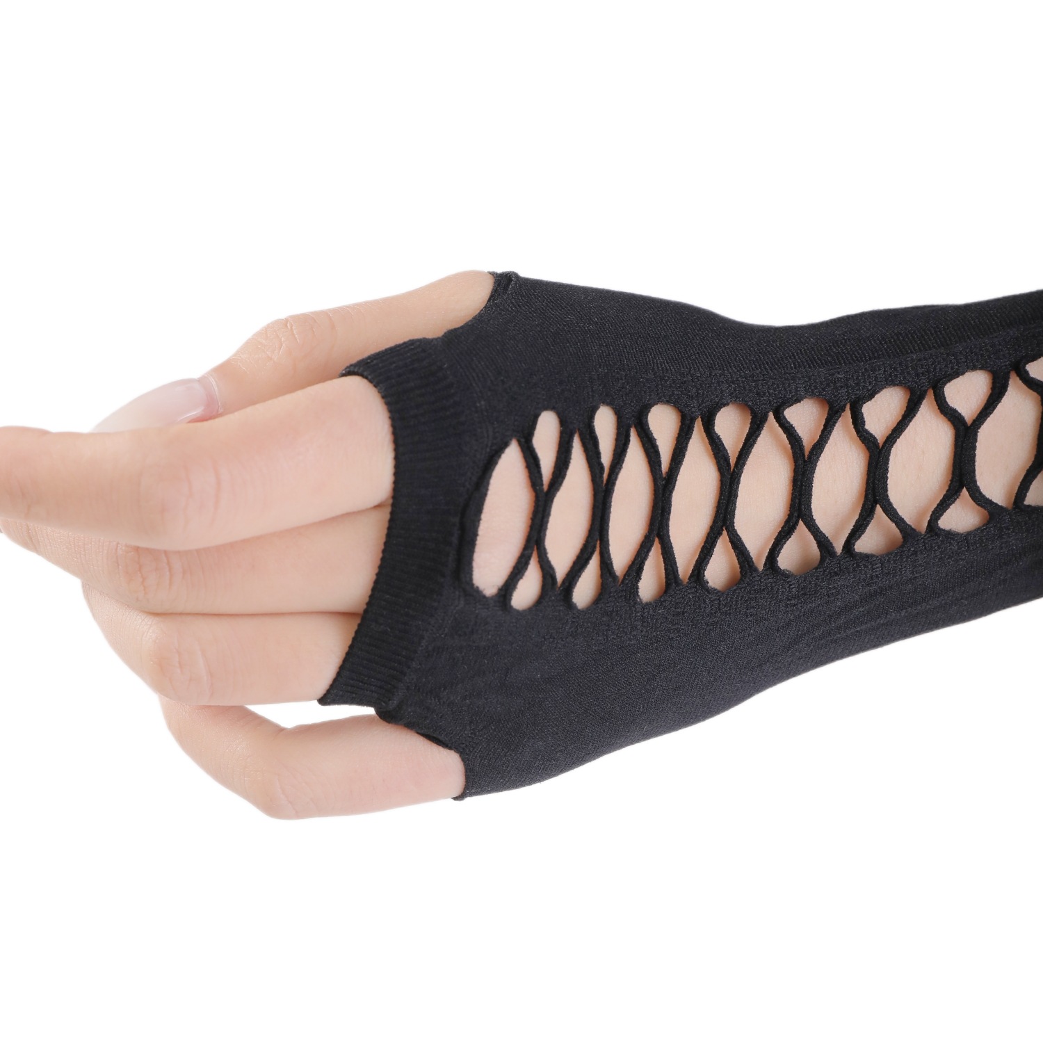 Sommer neuer Sonnenschutz für Männer und Frauen, durchstochene Löcher, ausgehöhlte Persönlichkeit, modische Handschuhe, Nachtclub_voghion.com