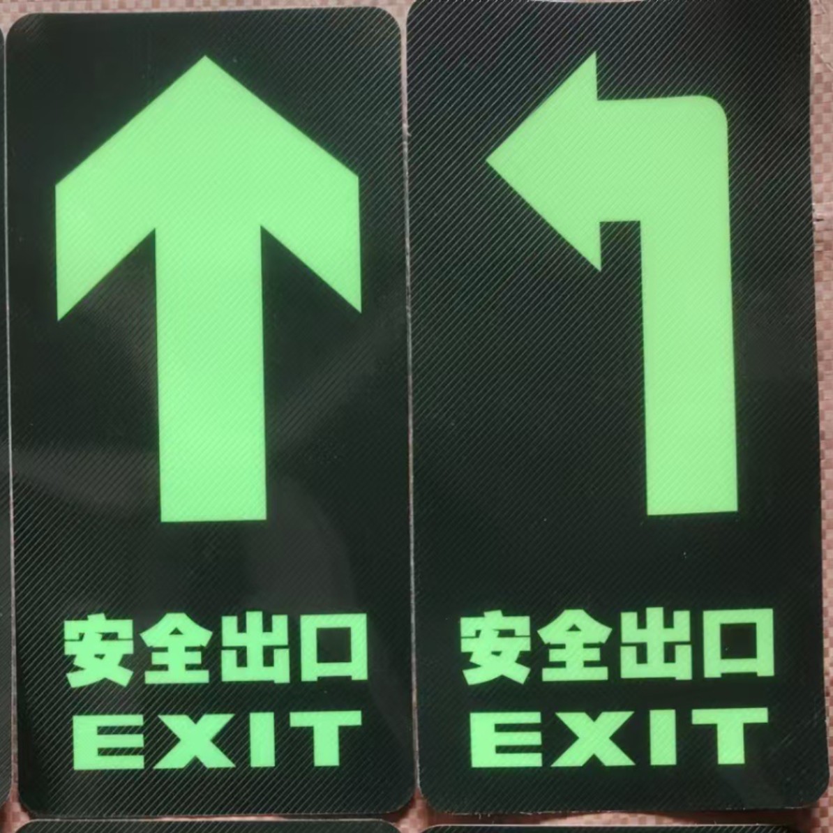 Twill floor stickers safety signs wall stickers safety exit safety signs twill wear-resistant
