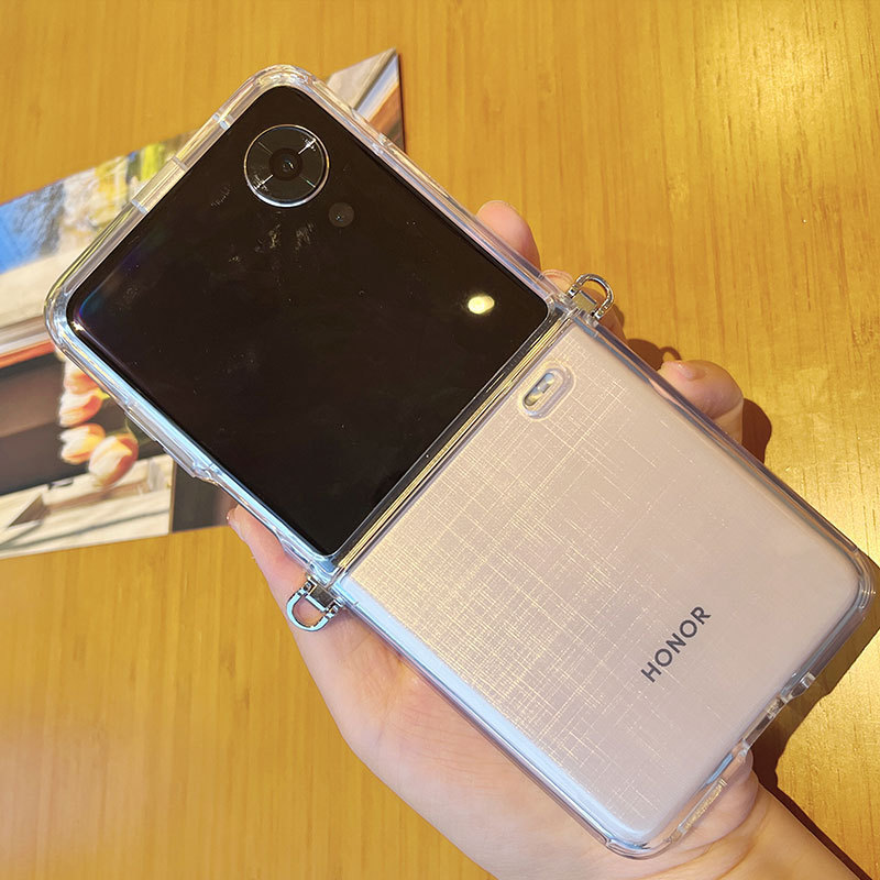 Honor Magic V Flip 携帯電話ケース シリコン製ソフトケース 透明携帯電話カバー Magic V Flip2 耐衝撃|undefined