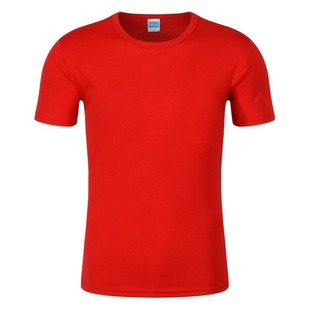 Summer round neck short sleeve quick-drying T-shirt custom printed logo advertising cultural shirt election clothing marathon running clothing wholesale