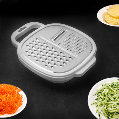 刨丝器不锈钢刨丝盒四合一多功能厨房削皮器土豆切丝擦塑料饭盒刨