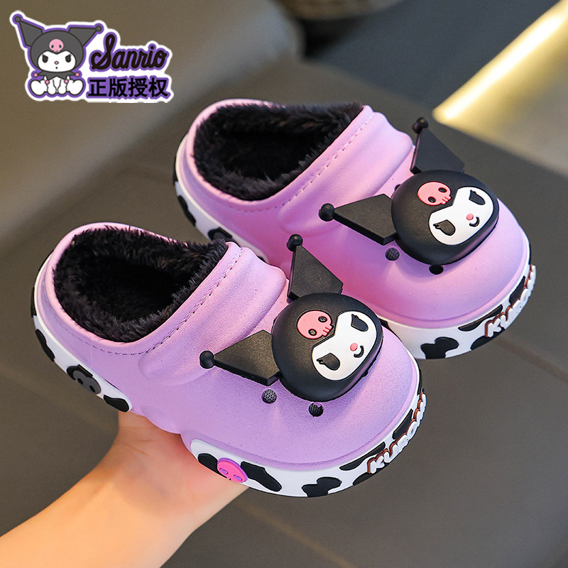 Sanliou zapatillas de algodón de invierno para niños, niños y niñas, calentamiento, bolsas de algodón para niños y medianos, bolsas de zapatos de algodón para niños