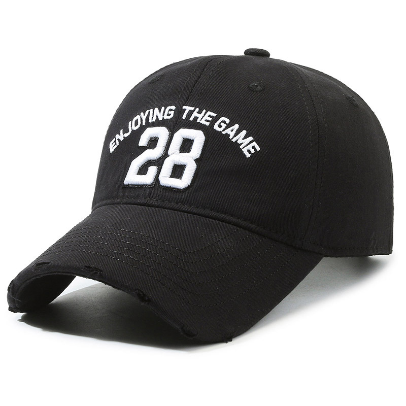 Washed Baseball Cap For Men And Women Embroidered Letter Style_voghion.com