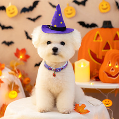 2025 秋冬ハロウィンペット新製品アクセサリーカラーかわいい子犬と子猫用品カボチャカラー
