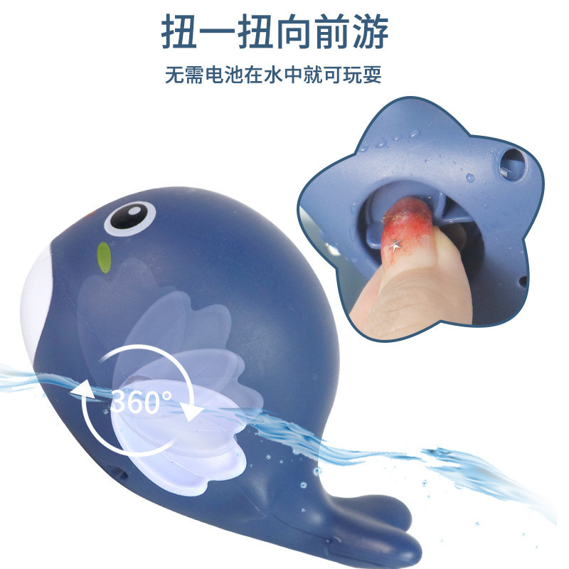 (2개) 국경 간 펭귄 돌고래 목욕 작은 거북이 오리 여름 욕실 어린이 물 장난감 공장 직접 공급