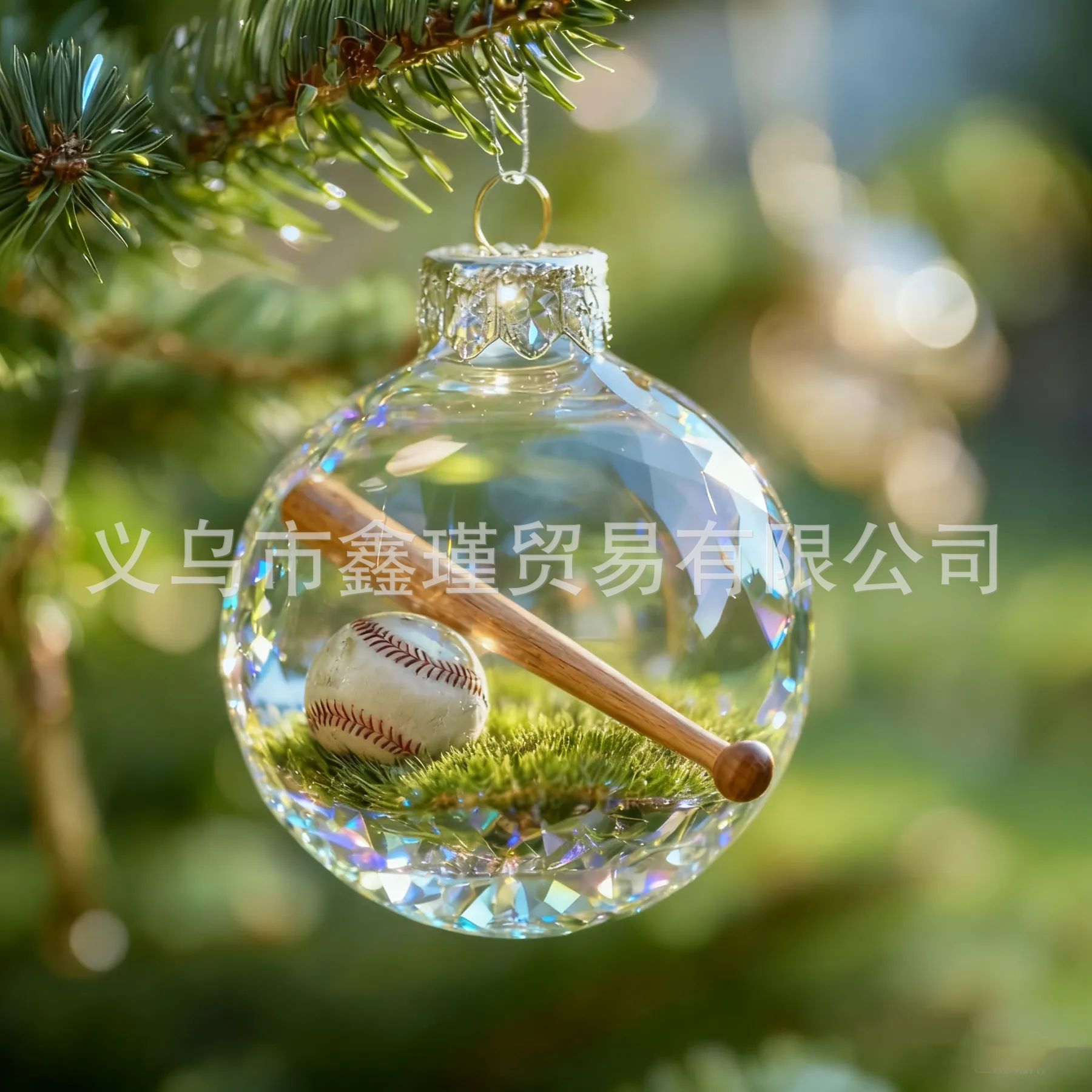 Nuevo transfronterizo Sports Holiday Ornament Navidad acrílico decoración de vacaciones deportivas