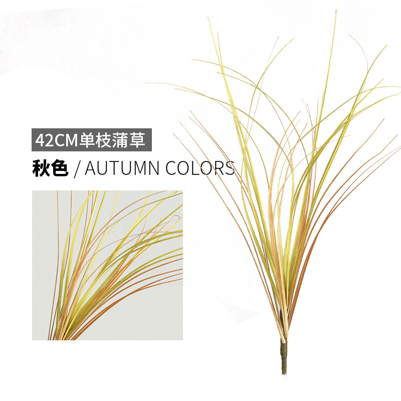 Nordic ins decoración del hogar simulación futón individual simulación de pared de plantas de simulación cebolla verde flor artificial