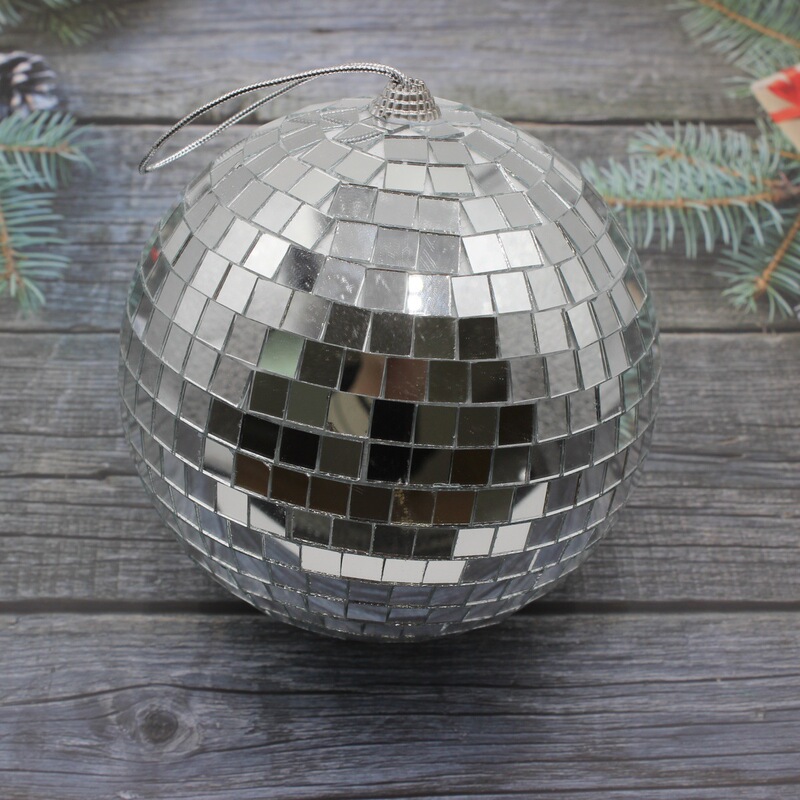 Laser Disco Ball Stage Party Decoration Mosaic Mirror Ball Christmas Tree Handmade Glass Ball Pendant