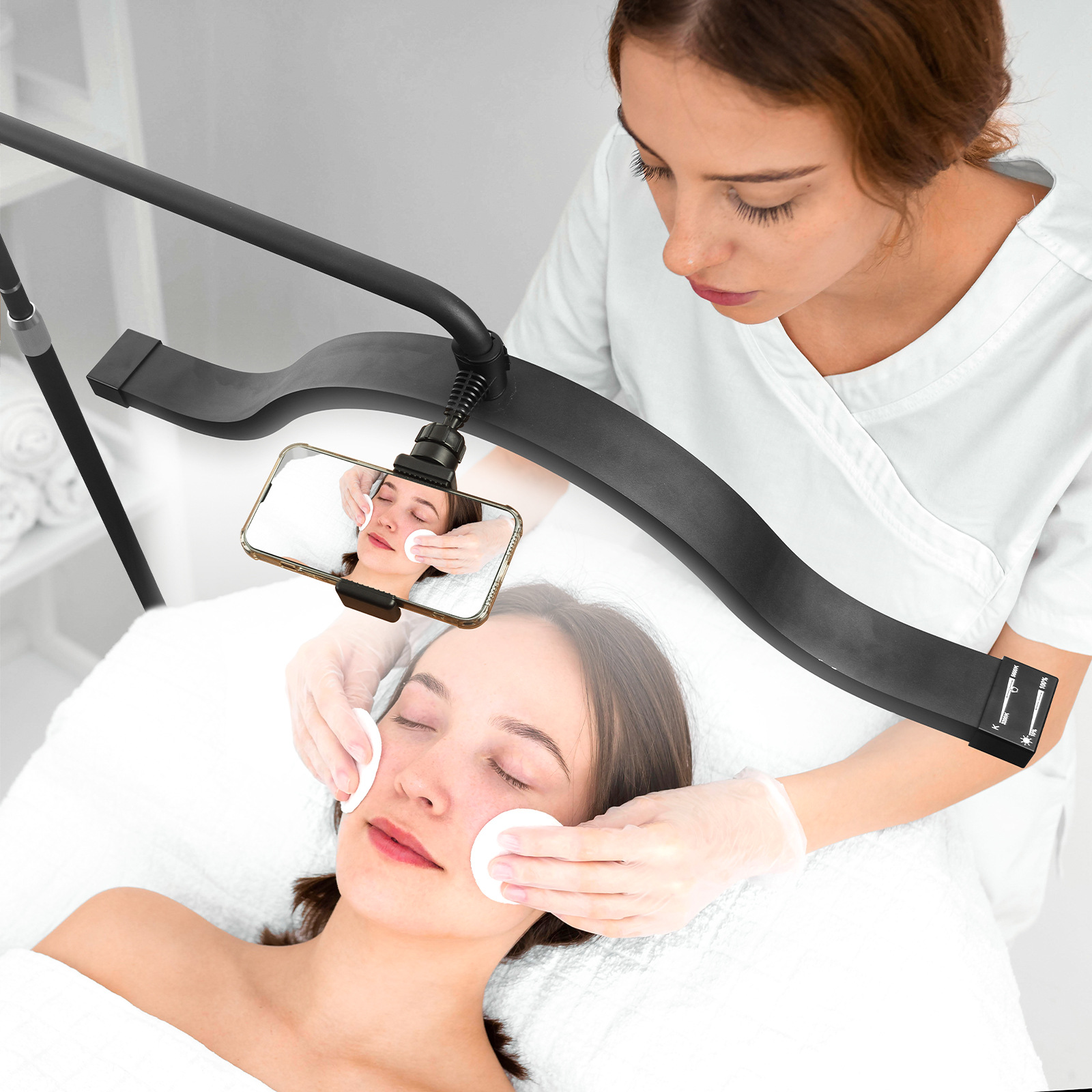 FOSOTO 45W Extensión de Pestañas Diamante Media Nube Luz de Luna