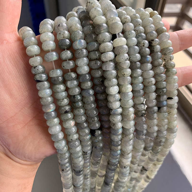 A String 5*8mm Natural Stone Aventurine Amazonite Morganite Irregular Geometric Smooth Jewelry Accessories Beads display picture 29