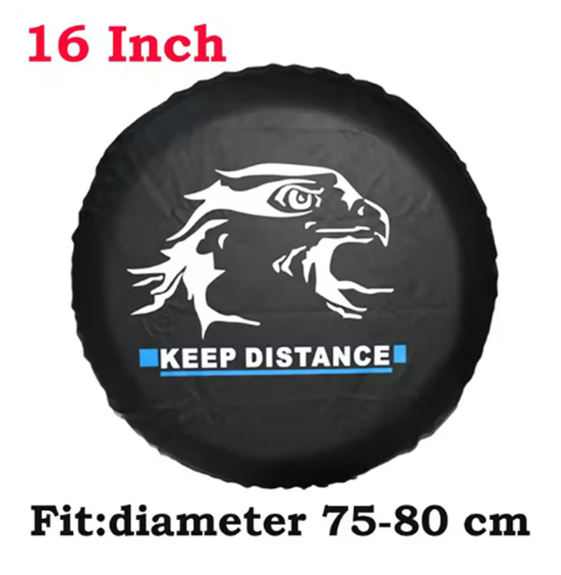 Car tire protective cover universal 14''-17PVC leather tire cover spare tire cover luggage bag soft protective bag