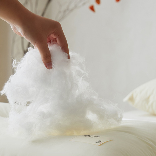 2024 New Class A Zhen Cotton Slow Rebound Cotton Pillow Fluffy Neck Guard Soft Sleeping Area Pure Cotton Pillow Core Wholesale