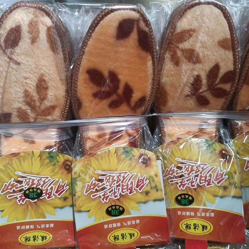 Зимнее одеяло бархатная стелька на флисовой подкладке утолщенная теплая стелька Спортивная впитывающая пот влагостойкая стелька из хлопка оптом