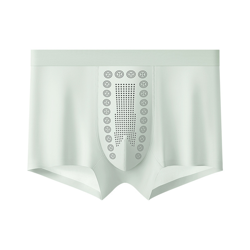 Midsummer New Level 10 Antibacterial Ice Silk Luxurious Men's Breathable Boxer Briefs Comfortable and Cool Popular Four-Corner Shorts