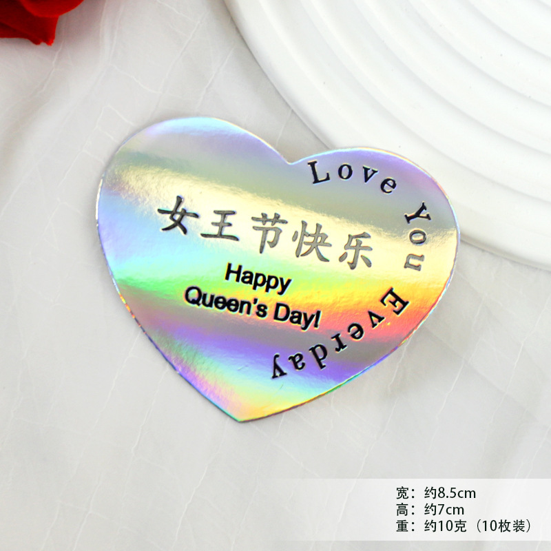 Día de la diosa de la mujer red pastel horneado decoración de mano claveles taza de barril transparente bolsa de mousse embalaje