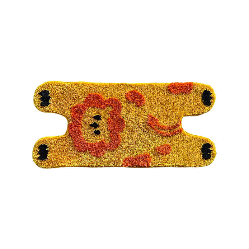 Una pieza de alfombra flocada de cabello, alfombra de baño, alfombra de mechón de dormitorio, alfombra de sala de estar personalizada, alfombra de musgo tejida