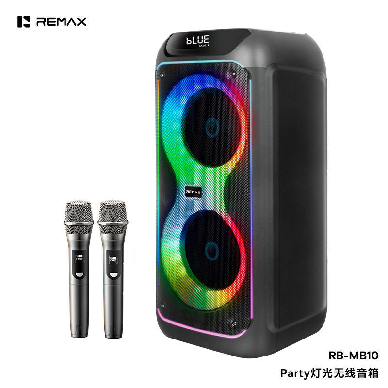 Remax Party Lighting Wireless Remote Control Bluetooth Speaker with Ultra-Long Battery Life and Heavy Bass, Specifically for Square Dancing