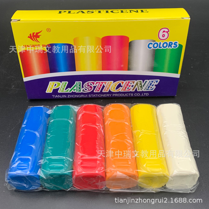 中瑞厂家批发6色4色装橡胶泥儿童益智玩具彩泥DIY手工橡皮泥
