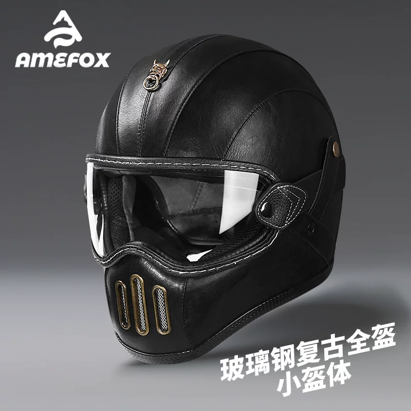 Glass retro half helmet, wholesale