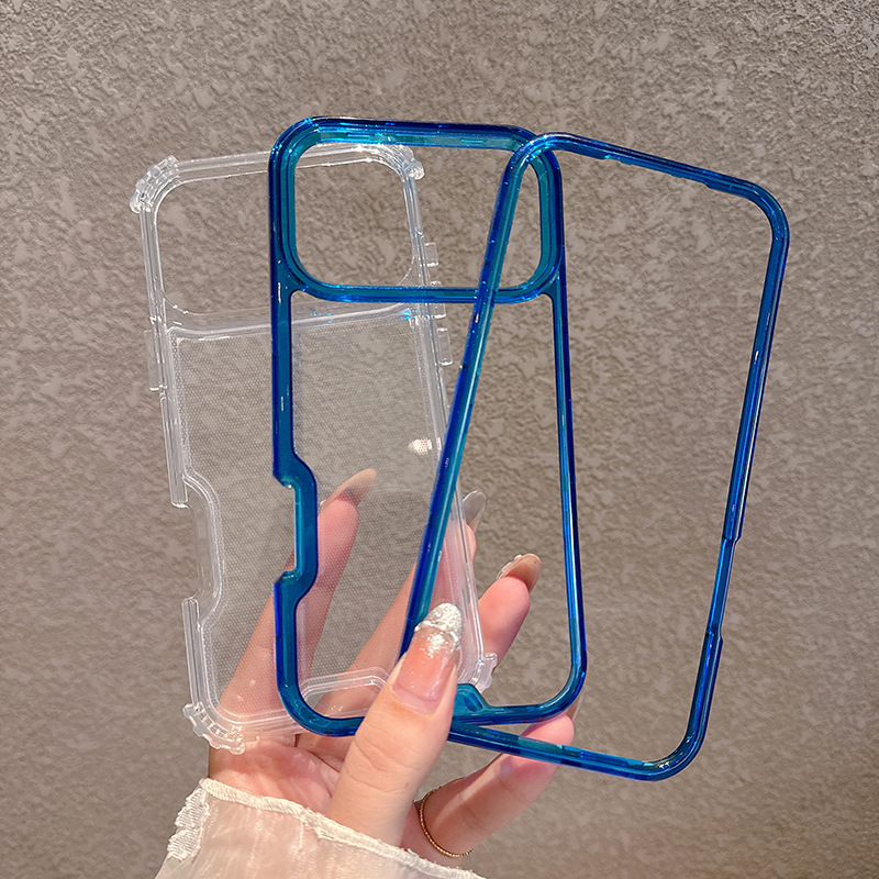 Aplicable IP17 funda para teléfonos móviles Promax 3 - en - 1 colorido cuatro ángulos anti-caída bolsa de aire espalda México venta caliente