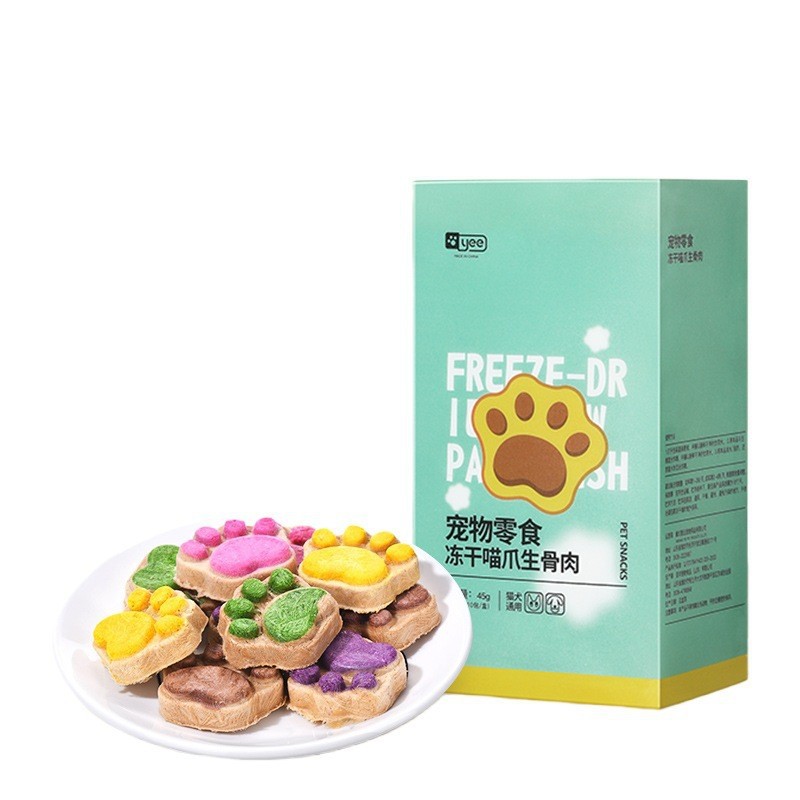 yee large freeze-dried cat snacks raw bone meat cake moon cake cat claw cake molar nutrition fat dog cat snacks