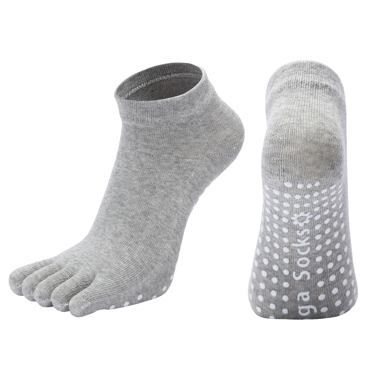 [Artículo Popular] Calcetines de Yoga de Cinco Dedos para Mujer con Agarre Antideslizante para Danza, Aeróbicos, Deportes, Fitness, Pilates Profesional y Meditación