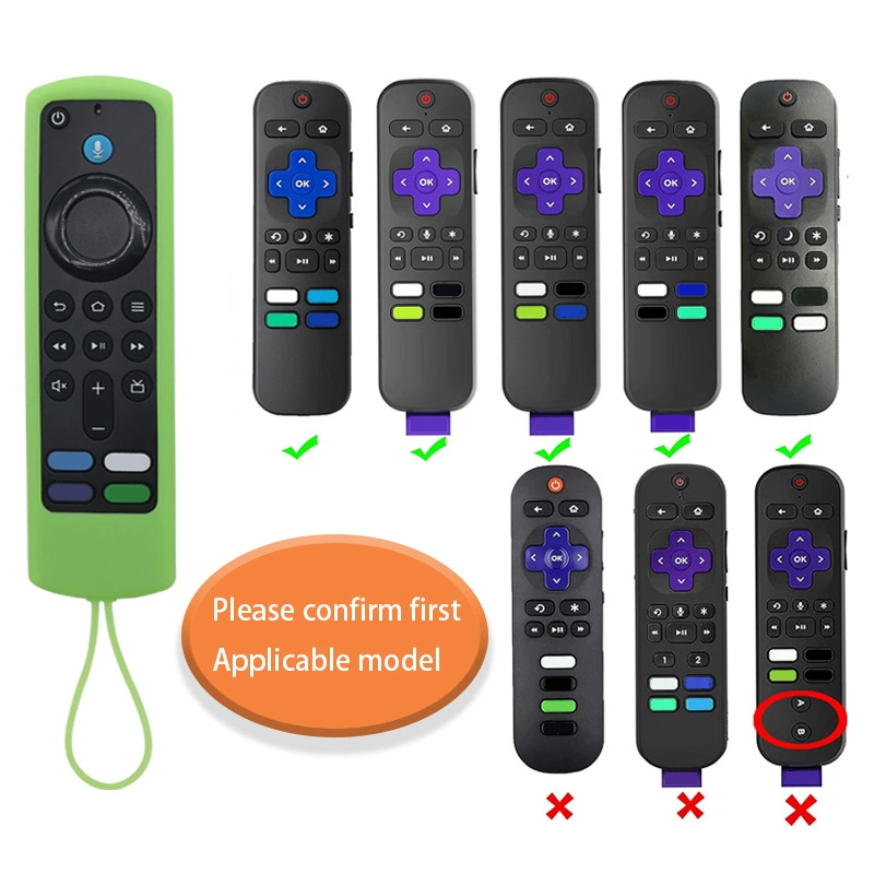 Горячий товар: силиконовый светящийся чехол для пульта Fire TV Stick, легко чистится
