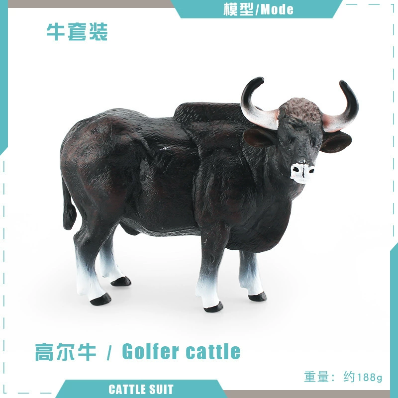 Cross -border simulation forest animal musk, ox Akravati Bulls, Bull River Bulls, Golnue model static ornament