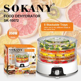 Export Sokany10072 Dehydrator Vegetable Meat and Egg Dryer 5-Layer Dried Fruit Machine Food Dehydrator
