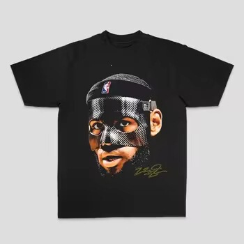 LeBron James American Street Style Printed Cotton Loose Breathable Basketball Short Sleeve T-Shirt Graphic T-Shirt LeBron James American Street Style Printed Cotton Loose Breathable Basketball Short Sleeve T-Shirt Graphic T-Shirt