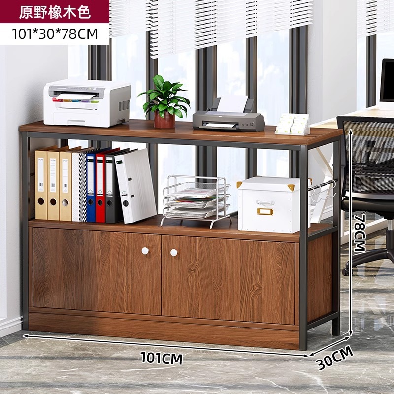 Estante de impresión estante de almacenamiento de hierro forjado estante de almacenamiento de piso multicapa estante de exhibición simple armario de oficina armario