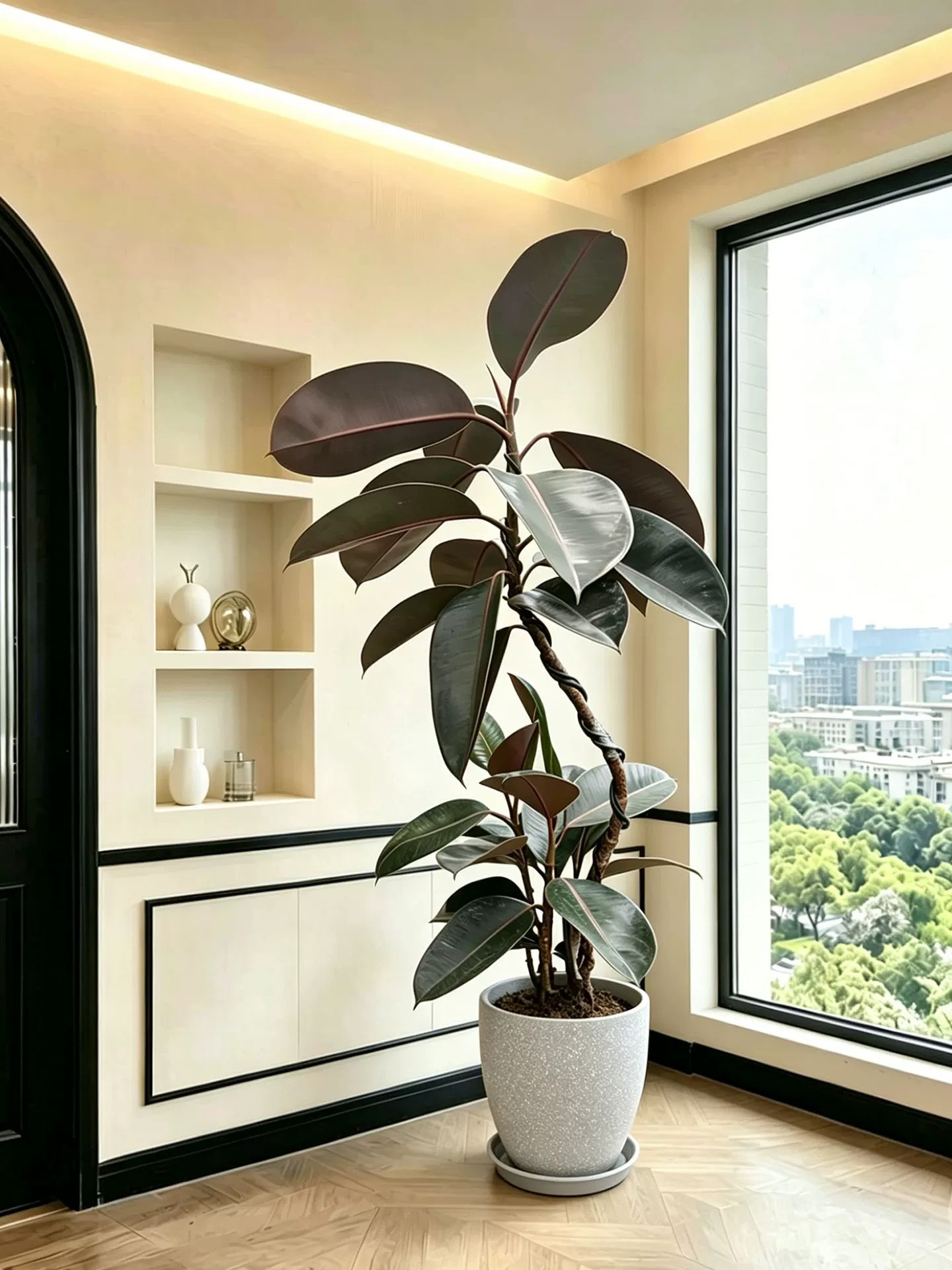 Styling black king kong 90-100cm + imitation cement gray basin