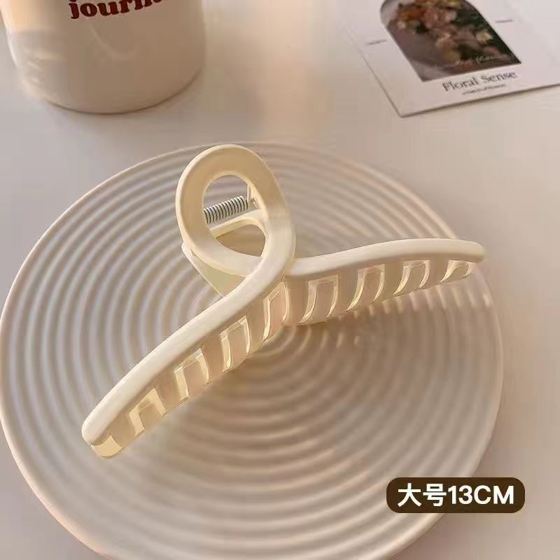 后脑勺抓夹鲨鱼夹女夏季洗澡用发抓大号头发夹子慵懒随性头饰发卡|undefined