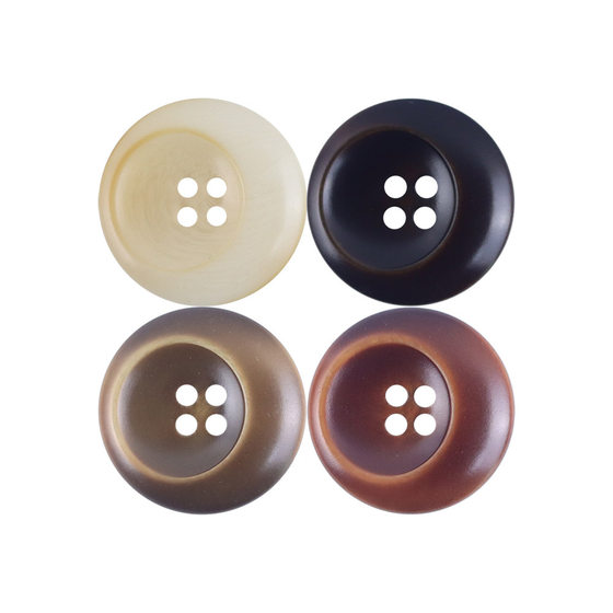 Imitation Fruit Crescent Four Eyes Fashion Resin Yellow Green Spring and Autumn Coat Sweater Cardigan Coat Button Suit Button
