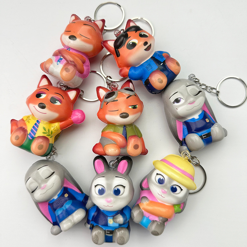 동물의 도시 2PU 키체인 6.5cm