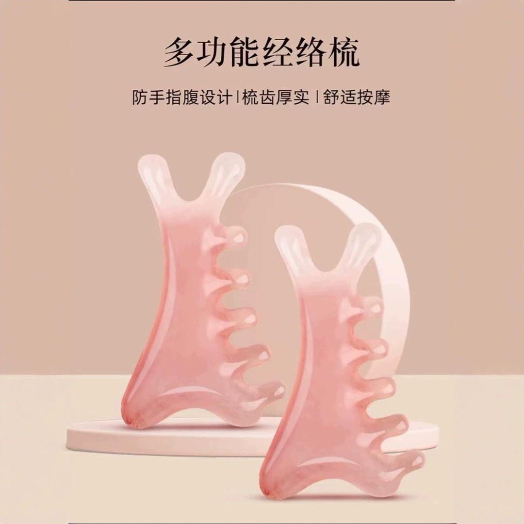 Расческа «четыре в одном», массажная расческа, терапия головы, дренаж меридианов, массажная расческа для лица, массаж лица и шеи.