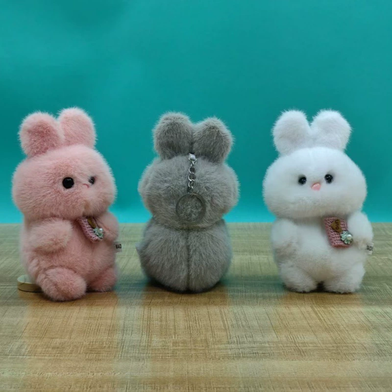 Plush cute toy, doll, small bag, rabbit, keychain