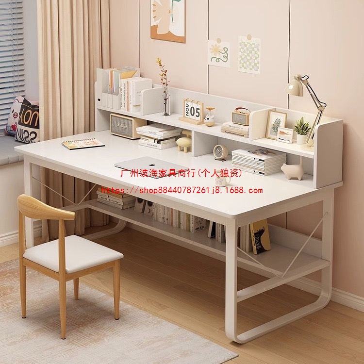 Computer Desk Desktop Desk Home Bookshelf Integrated Bedroom with Drawer Student Writing Desk Study Desk Office Desk