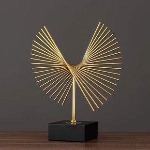 High-End Ornaments, Geometric Creativity, Modern Light Luxury Art Ornaments, Simple Office Entrance Desktop Home Wine