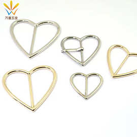 批发爱心腰带扣欧美皮带扣心形合金心形扣桃心日字扣心扣