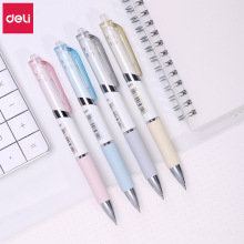 得力S11按动中性笔学生书写0.5mm水笔做作业顺滑签字笔一件代发