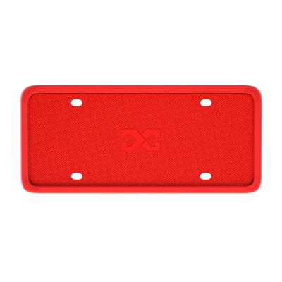 Silicone License Plate Frame American Waterproof: License plate holder/license plate holder - xc-w170-red