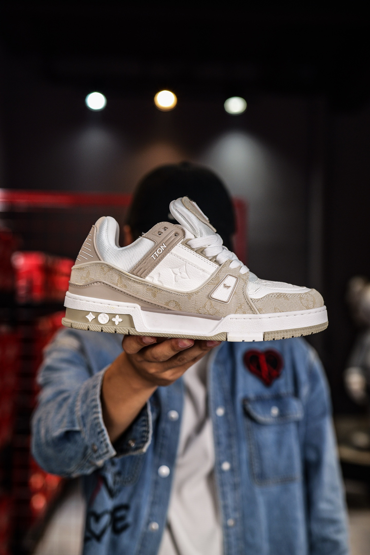 Caja de cajones casa de burro entrenador impresión de moda de suela gruesa elevación de zapatos deportivos pareja universal para hombres y mujeres skate