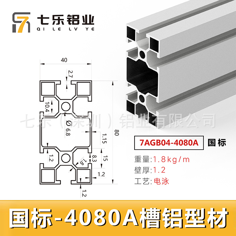 Perfil de aluminio industrial estándar europeo 4080/40120/40160 Marco de banco de trabajo de línea de montaje de aleación de aluminio estándar nacional