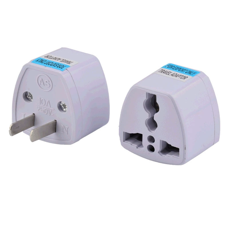 Трансграничная стандартная дорожная розетка США, переходная розетка с двух контактов на три отверстия, два плоских переходных разъема, японская двухконтактная розетка