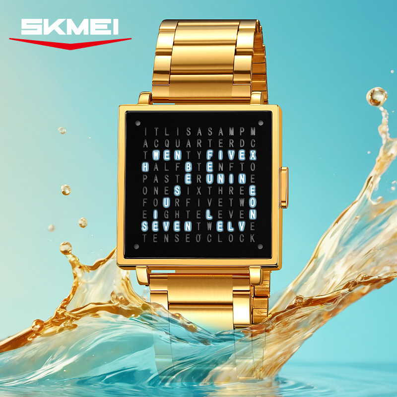 Square creative waterproof electronic steel belt